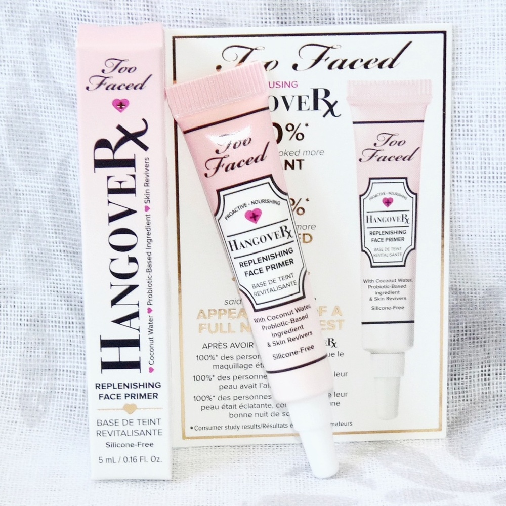 Too Faced HangoveRx Hangover RX Replenishing Face Primer Travel Sz .16oz